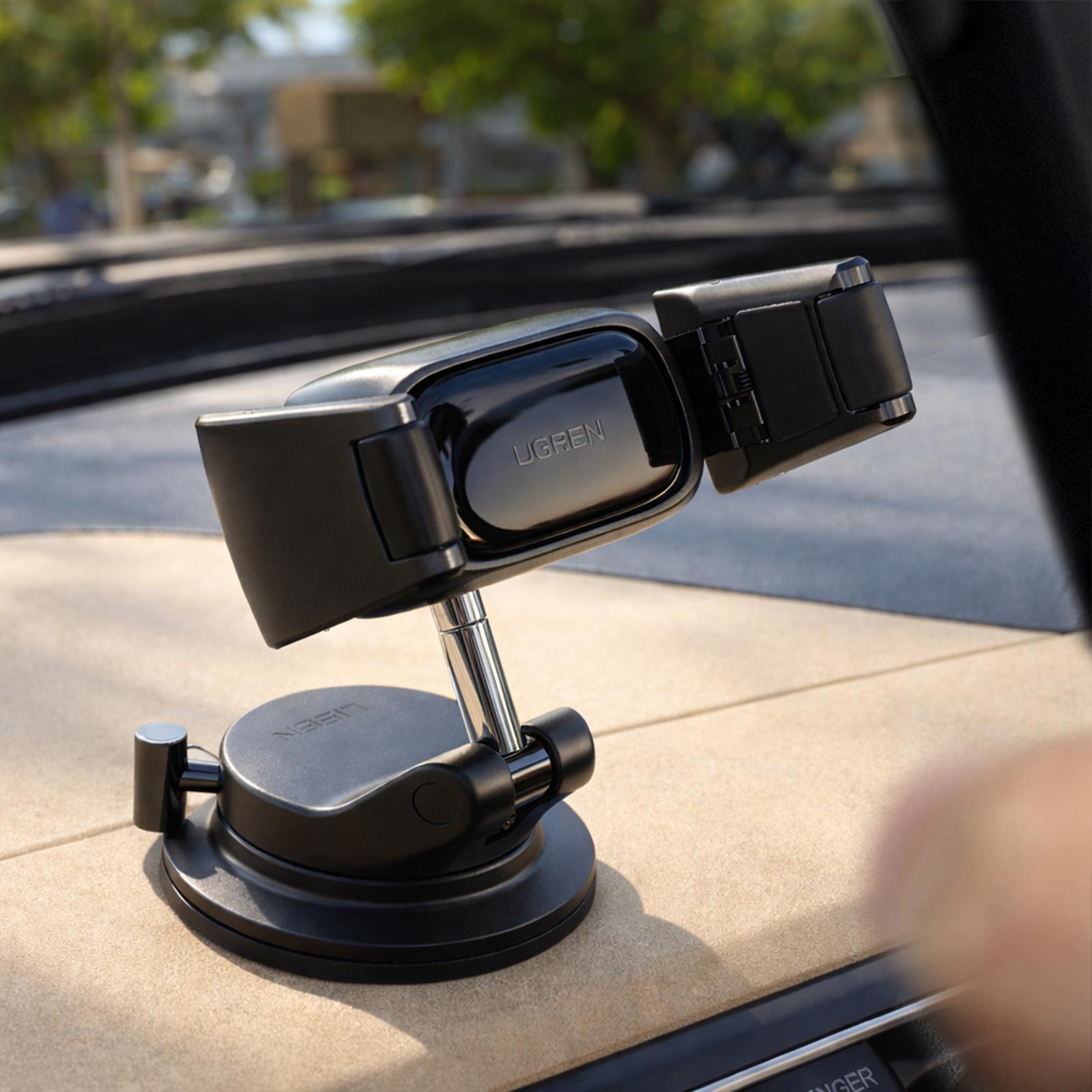 LISEN auto-adjusting phone holder 360-Degree Rotating Phone Mount (upgraded clip for easy attachment and removal), Suitable For 4-7 inch Smartphones Such as iPhone, Samsung, Google, and Nokia