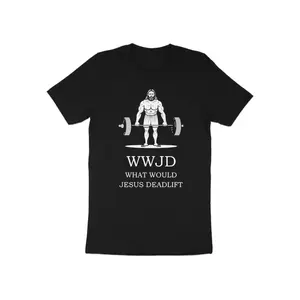 Envisioning What Jesus Would Lift Gym Shirt Workout Tee Weightlifting Powerlifting Bodybuilding Fitness Christian Apparel