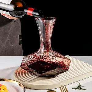 Irregular Crystal Glass Wine Decanter
