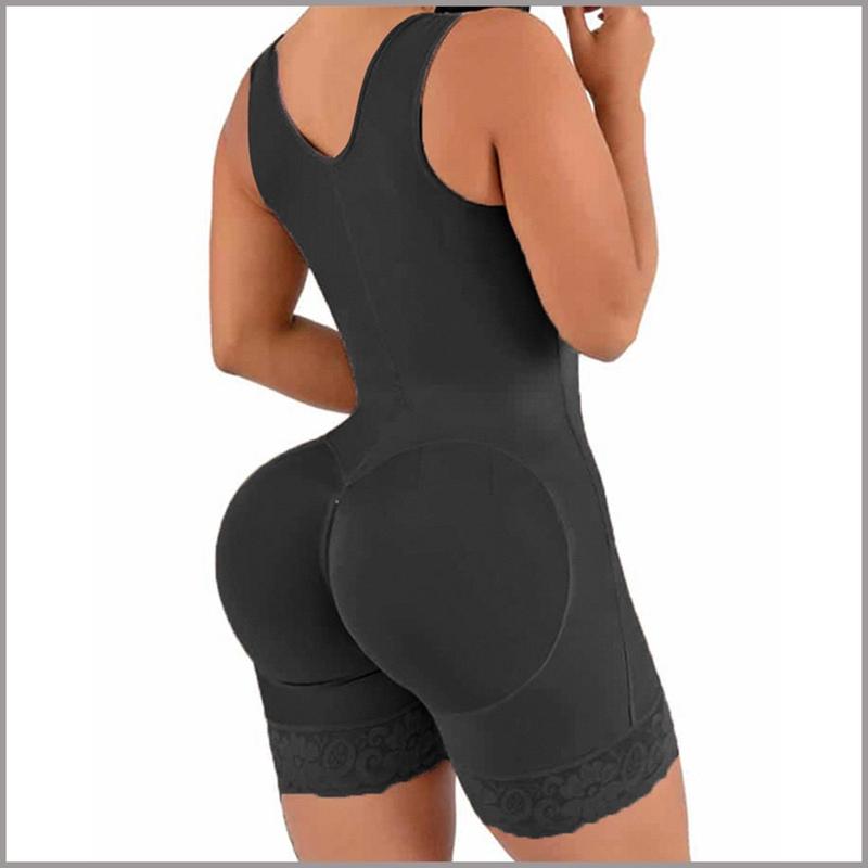 Fajas Colombianas Shapewear for Women Tummy Control Full Shapewear Butt Lifter with Zipper Crotch