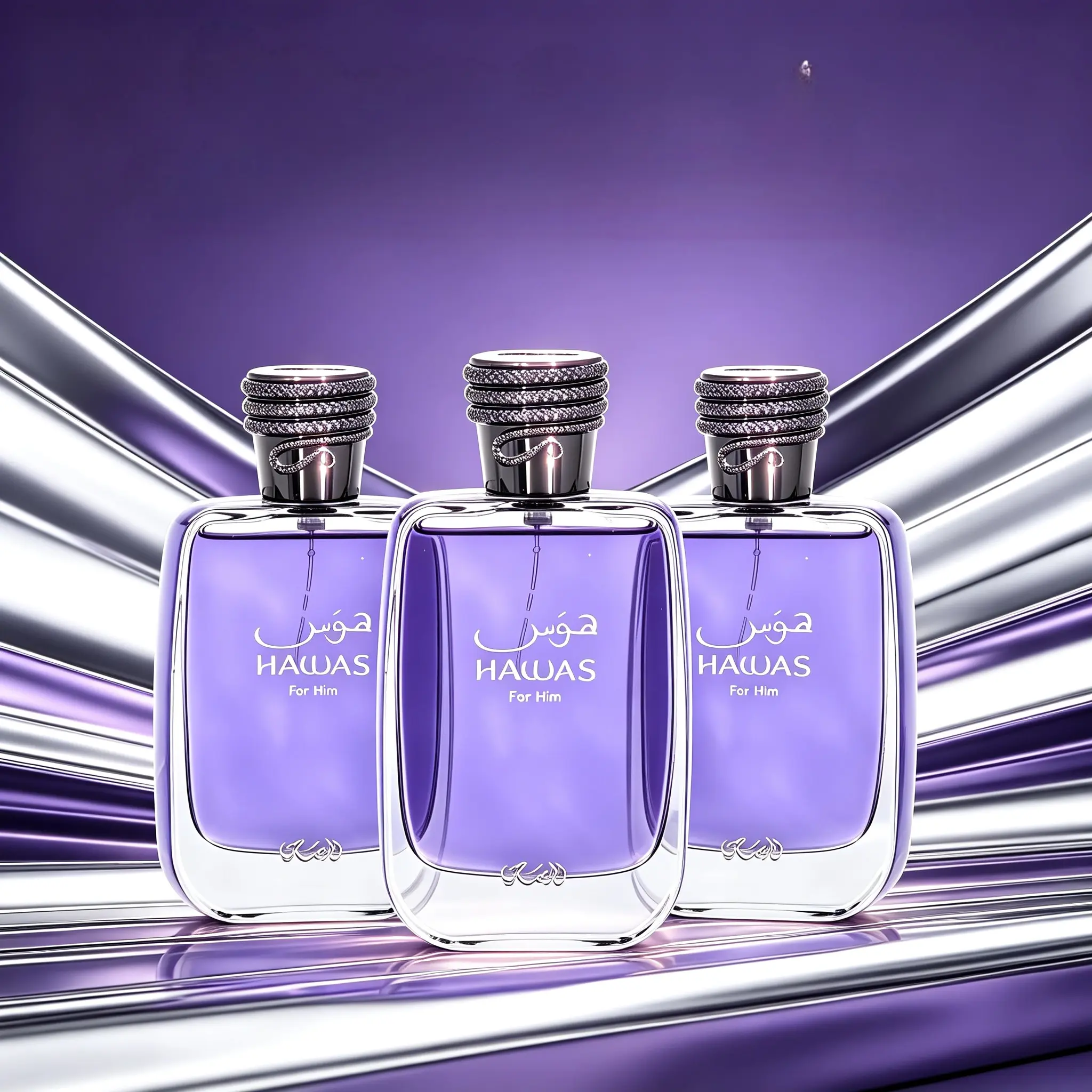 Cool Fresh Hawas Cologne for Men, Hawas for Him Aquatic Woody EDT Spray, All Weather Versatile Masculine Fragrance