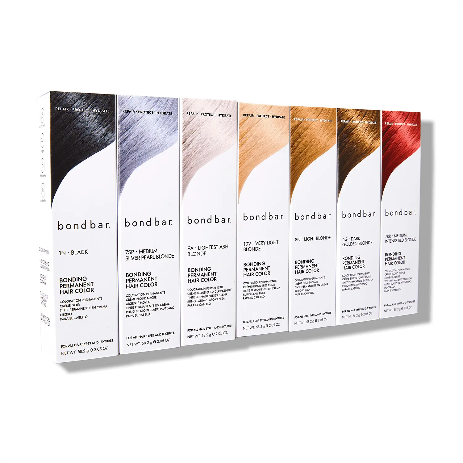 Bondbar Vegan Permanent Cream Hair Color (2N Darkest Brown) - Aluminum-Infused Bonding Formula, Conditioning, Moisture-Boosting, Hair Color Protection, Bond Strengthening; Beauty & Personal Care Haircare for Use with Developer, Vegan Permanent Color