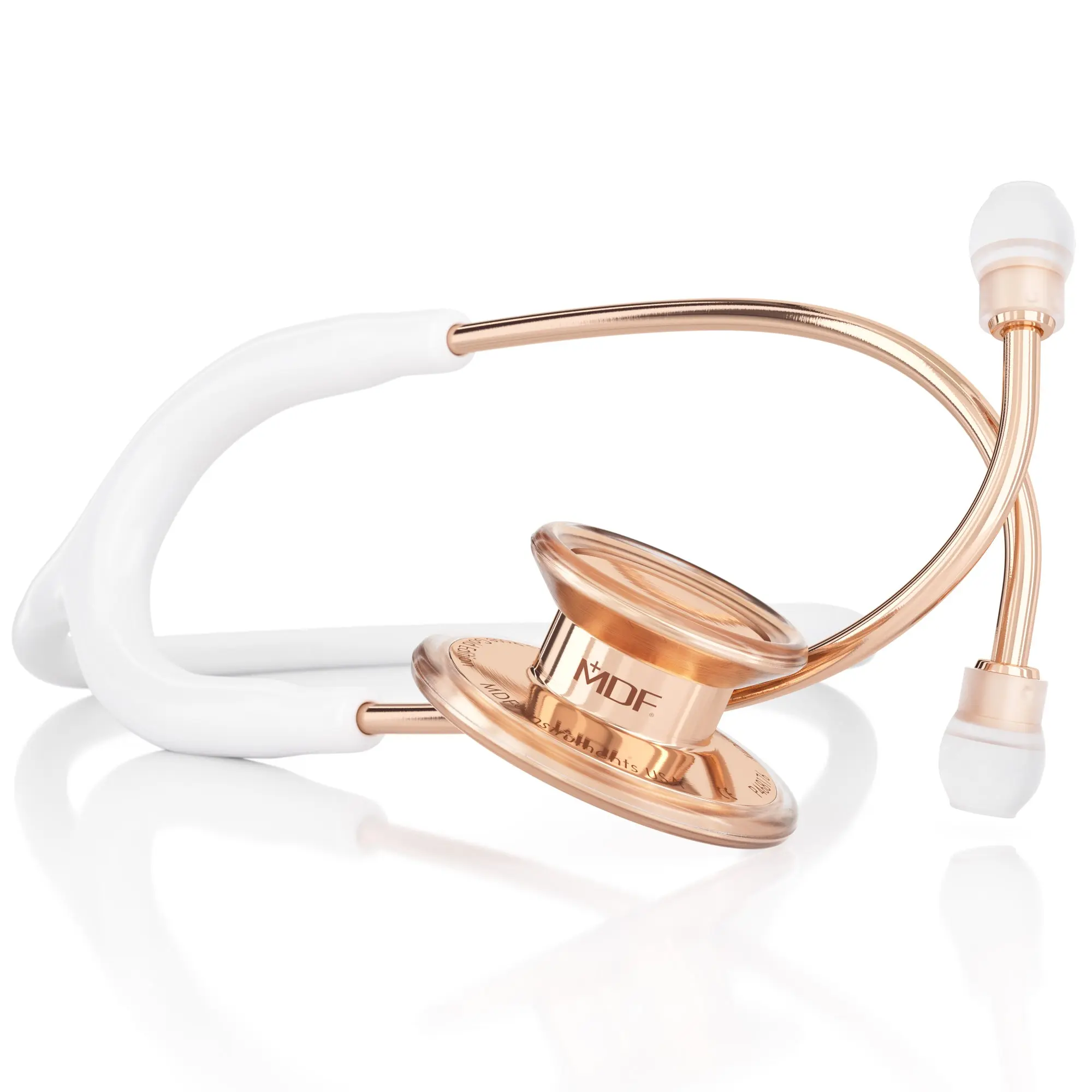 MD One® Adult Stethoscope - White/Rose Gold