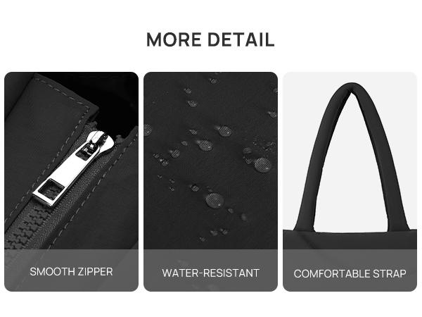 Telena  ValentinesDayGift Tote Bag Work Diaper Bag for Women Puffer Quilted Carryall Shoulder Handbag Lightweight for Travel Gym 15.6 Laptop Commuter Tote Gift For Her