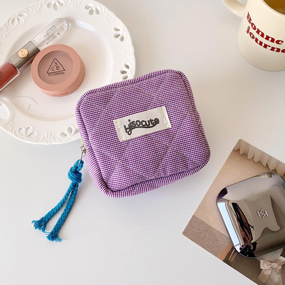 Plaid Pattern Makeup Bag,Portable Cosmetic Storage Bag with Zipper,Versatile Makeup Organizer Pouch for Travel & Daily Used, Makeup Brushes Organizer,Gifts For Women Plaid Pattern Makeup Bag,Portable Cosmetic Storage Bag with Zipper,Versatile Makeup Organizer Pouch for Travel & Daily Used, Makeup Brushes Organizer,Gifts For Women