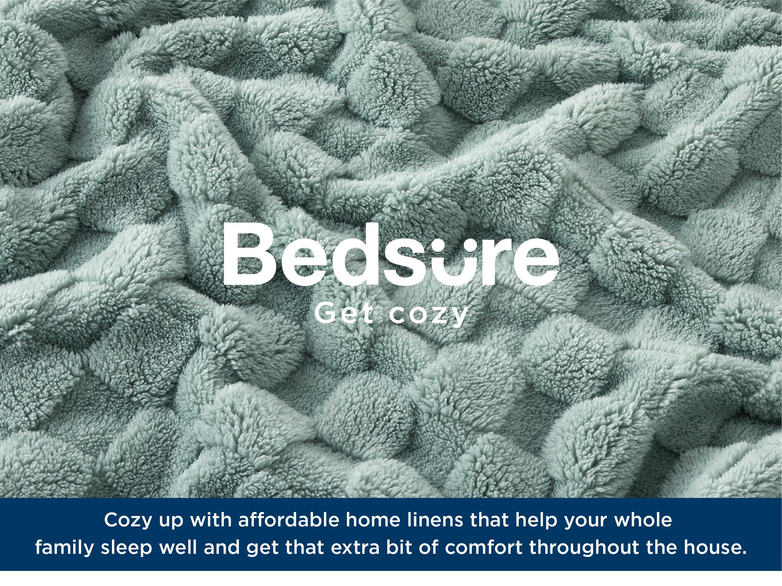 【Spring Glow Up】Bedsure Ultra Soft Cozy Microfiber Fleece Blanket for Couch Bed - Super Soft Plush Lambskin Blanket with Classic Plaid Pattern for Home Office Sofa Bed Room Accessories Travel Essentials