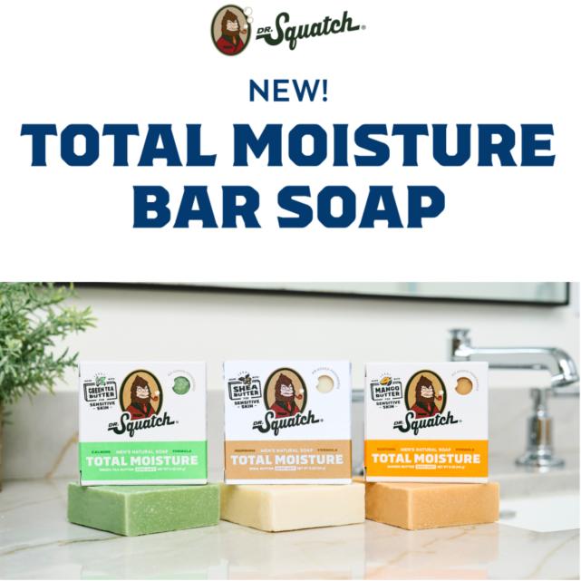 3-Pack Total Moisture Bar Soap - Dr. Squatch Body Care Skin Repair