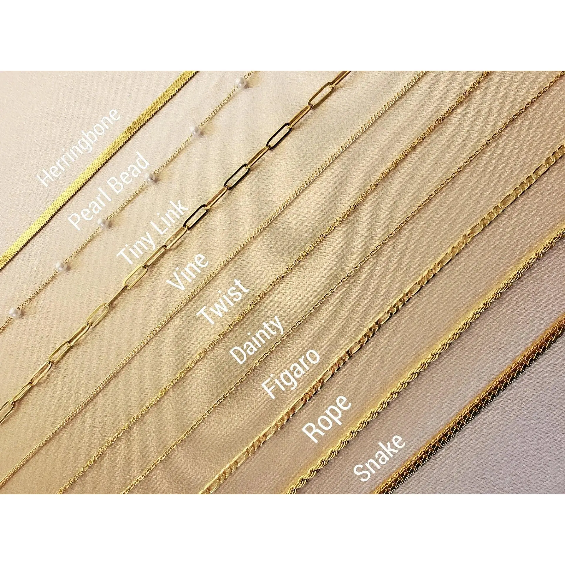 Non Tarnish Stainless Steel  Unisex Chain Necklace