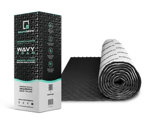 SoundSkins | Wavy Foam Sound Deadening Kit Lightweight Closed Cell Foam Mat | SSK-Wavy | 315mil/8mm, 32.3 sq ft