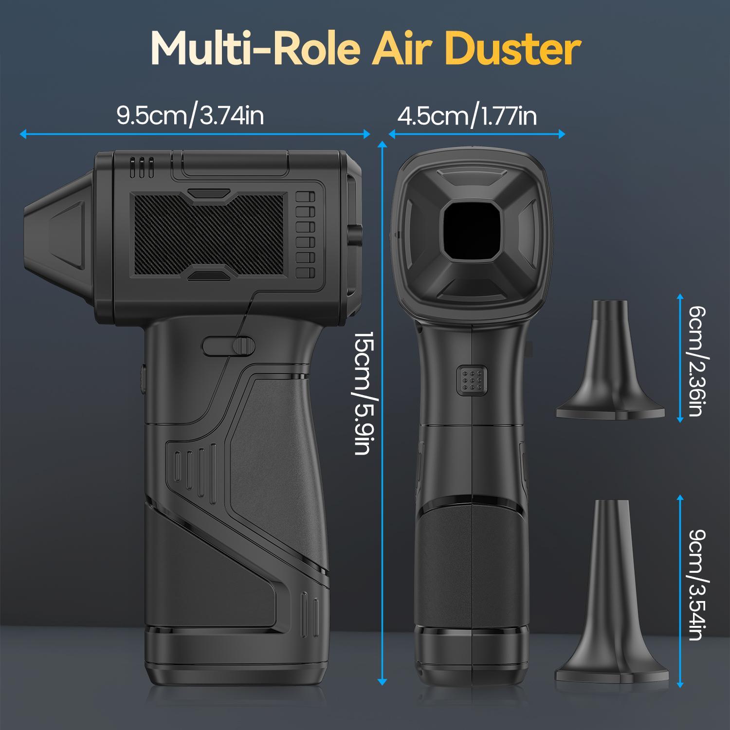 Compresssed Air duster Cordless Leaf Blower Violent Turbo Fan,USB Rechargeable Handheld Cooling Turbo,Portable Waist Fan