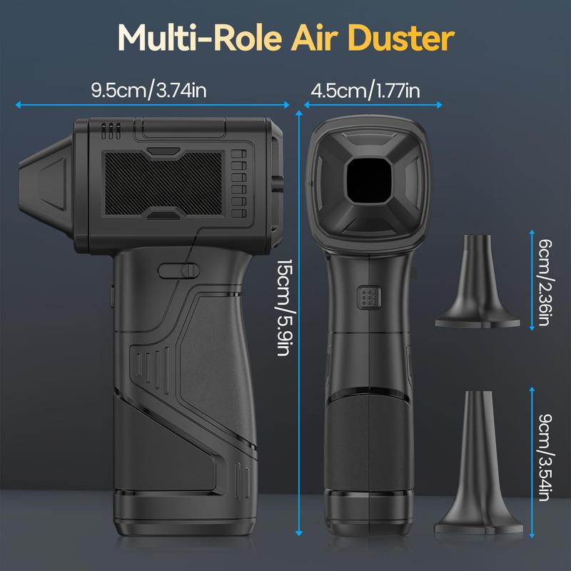 Compresssed Air duster Cordless Leaf Blower Violent Turbo Fan,USB Rechargeable Handheld Cooling Turbo,Portable Waist Fan