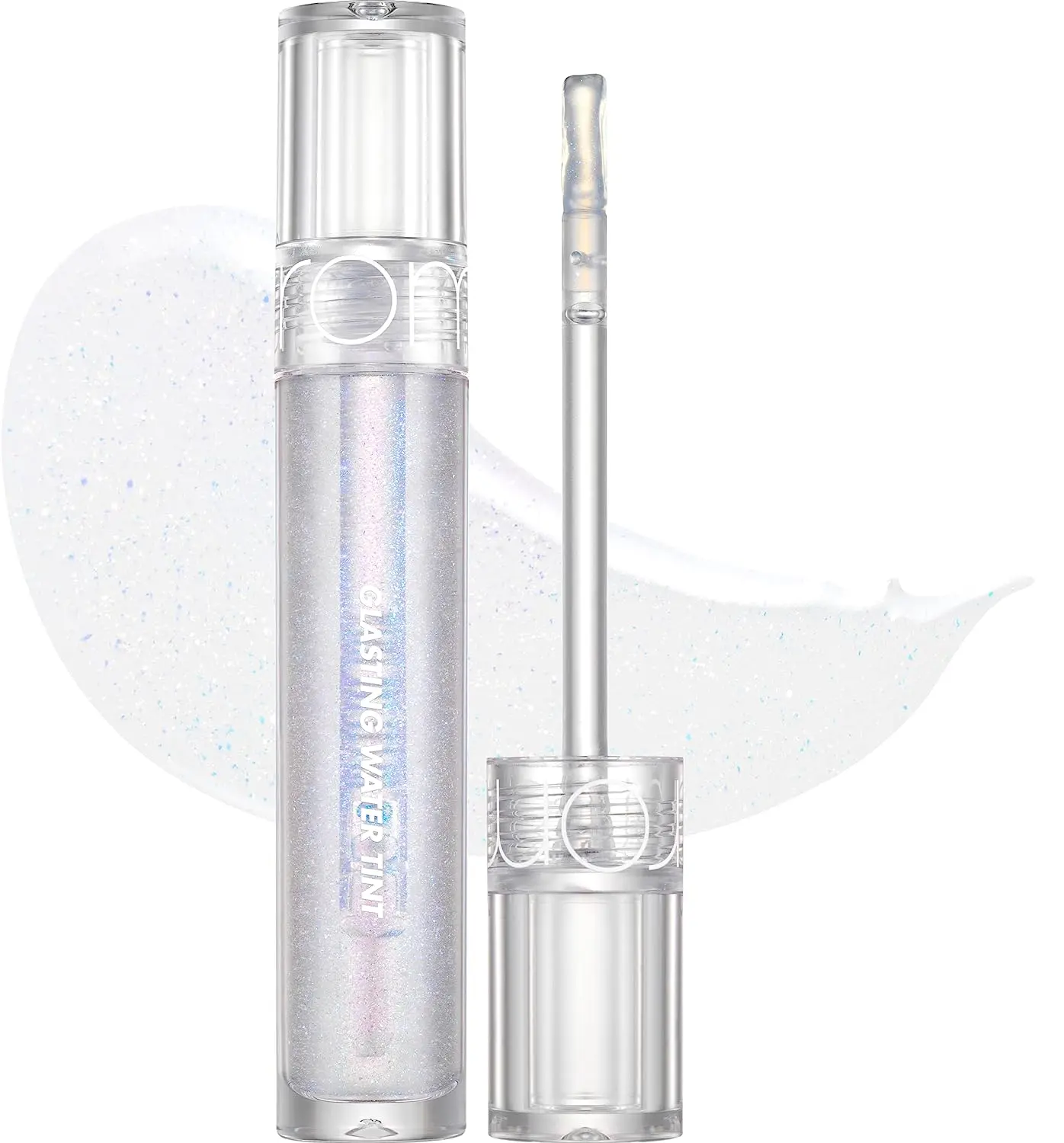 [Rom&nd] Glasting Water Gloss (2 Colors), Shimmery Finish, Plumping, Glazed Glass Lips, Hydrating & Moisturizing, Korean Lip Gloss, Water Bomb, Shiny & Glowy, Sheer &Transparent Glossy Lipstick Clear