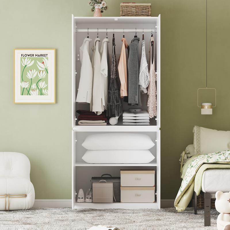 FUFU&GAGA 3 Types Mirror Wardrobe Armoire with Drawers Closet Glass Full Length Mirror Doors Drawers & Hanging Rod Clothes Storage Cabinet for Bedroom FUFU&GAGA 3 Types Mirror Wardrobe Armoire with Drawers Closet Glass Full Length Mirror Doors Drawers & Hanging Rod Clothes Storage Cabinet for Bedroom