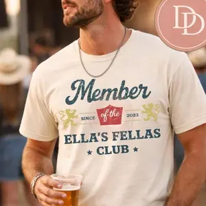 Comfort Colors Ella's Fellas Club Shirt, Western Tee, Country Concert Apparel