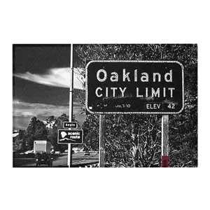 Oakland Freeway Sign Area rug
