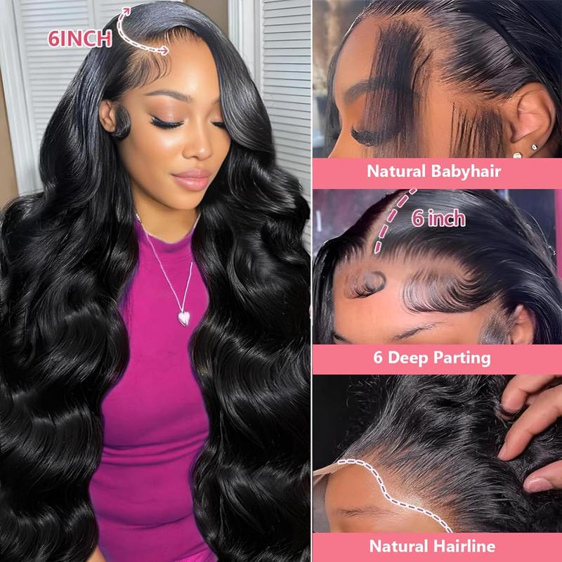 Bling Hair 13x6 13x4 HD Transparent Lace Front Human Hair Wigs For Women Straight 30 32 34 Inch Brazilian 4x4 Lace Closure Glueless Wig Brazilian 100% Human Hair 360 Full Lace Frontal Wigs 180%