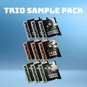 Mortals Trio Sample Pack - All-Natural Supplements for Anxiety, Pain, and Tummy Relief - New Mortals Product