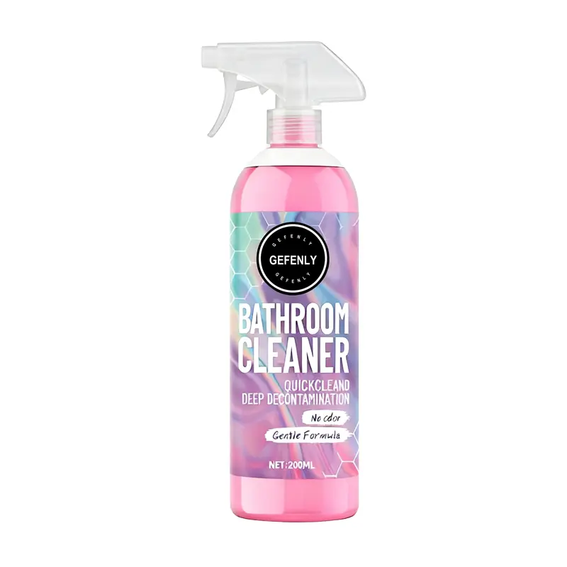 Buy 1 Get 1 Free (Same Model) 200ml Fragrance-Free Unscented All Purpose Liquid Bathroom Cleaner - Gentle Non-Aerosol Cleaning Supplies for Glazed Surface Safe Stain Removal, 12-Month Shelf Life, Requires Repeated Wiping