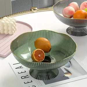 Creative Fruit Bowl, Plastic Fruit Bowl, 1 Count Modern Simple Fruit Plate, Fruit Basket, Snack Basket, Household Fruit Bowl for Home Kitchen Dining Room