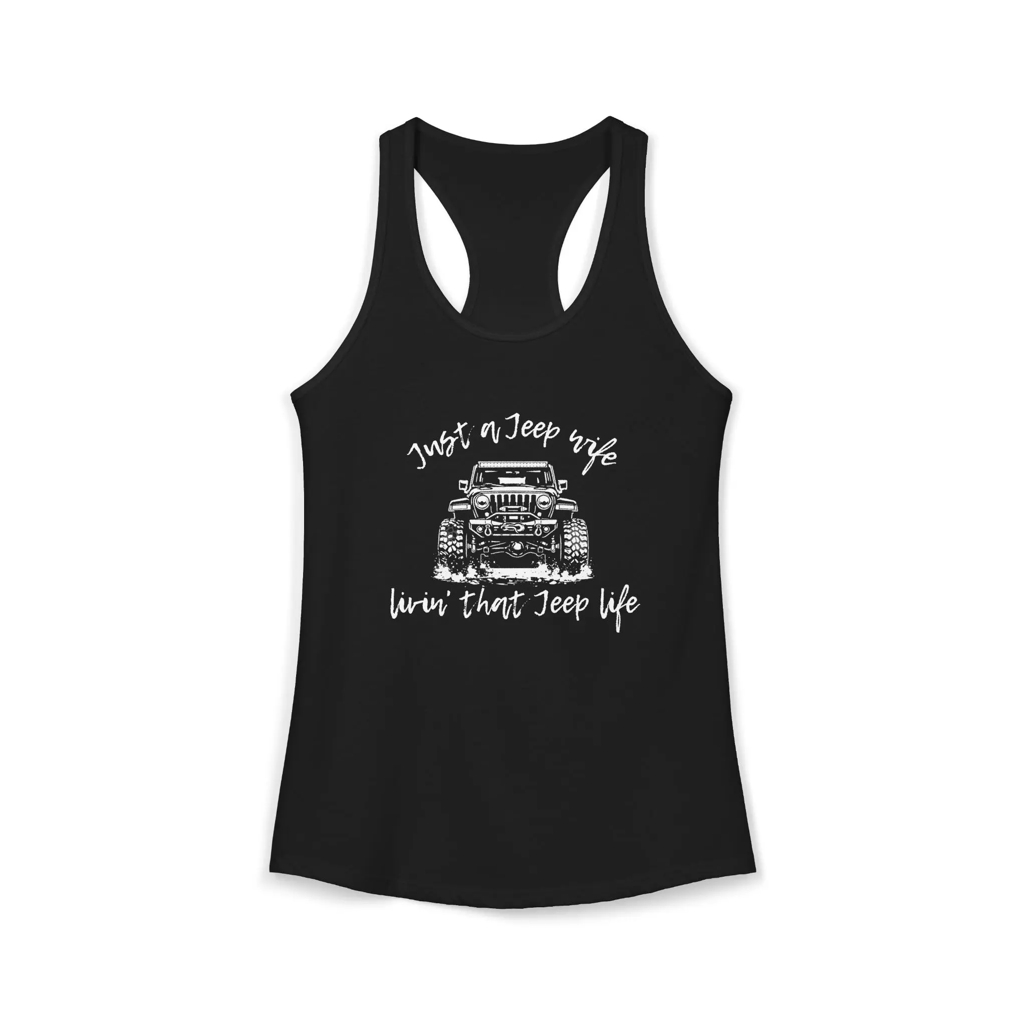 Jeep Wife Racerback Tank Jeep Wife Racerback Tank