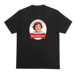 🥇 Funny T Shirt, Big Deborah, Unisex, Size LargeBlack, joke, Little Debbie.