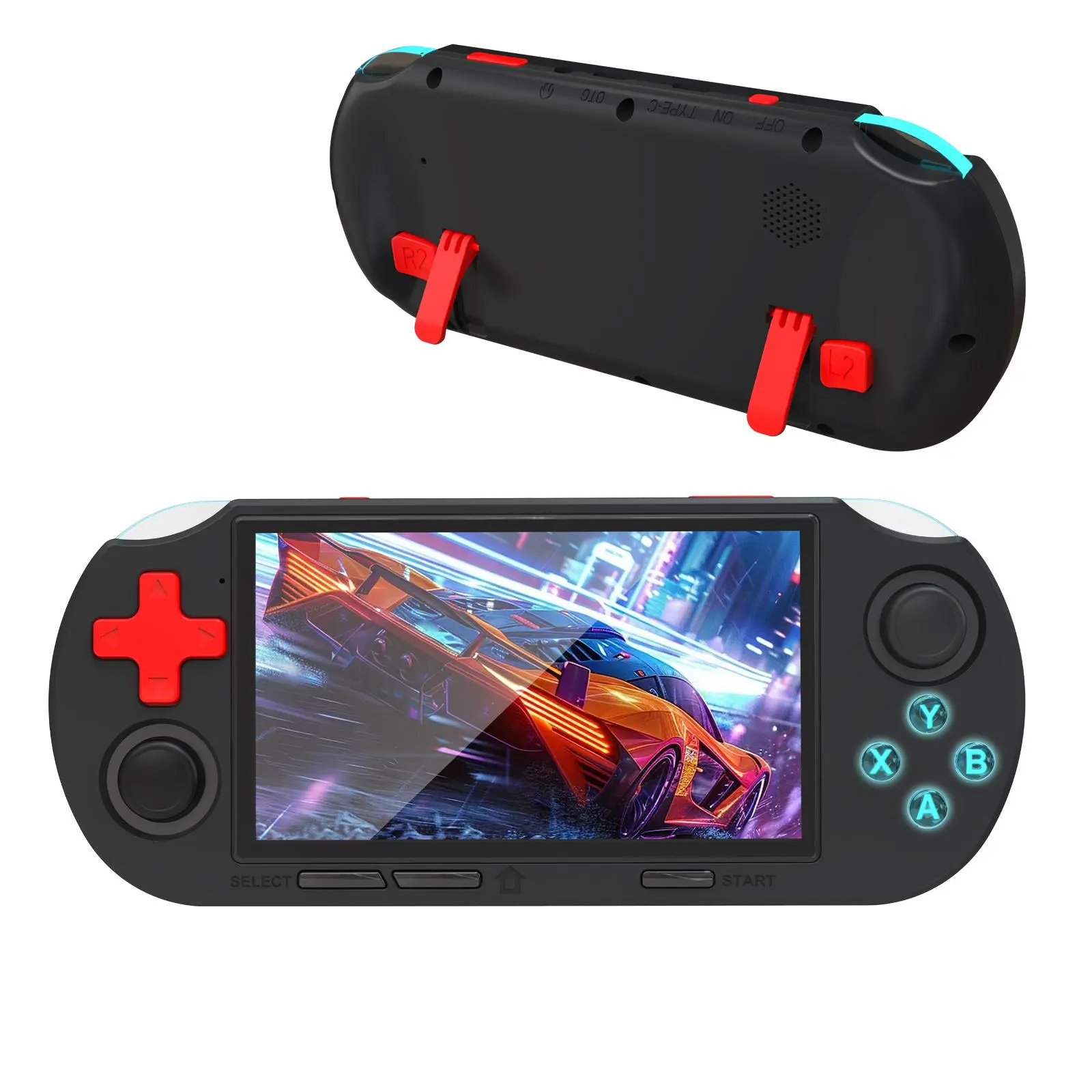 YLW Retro Handheld Game Console, 4.5 Inch IPS Screen Games Machine, Wireless Mini Portable Game Player, Handheld Video Games, Gaming & Consoles for Boy Gift