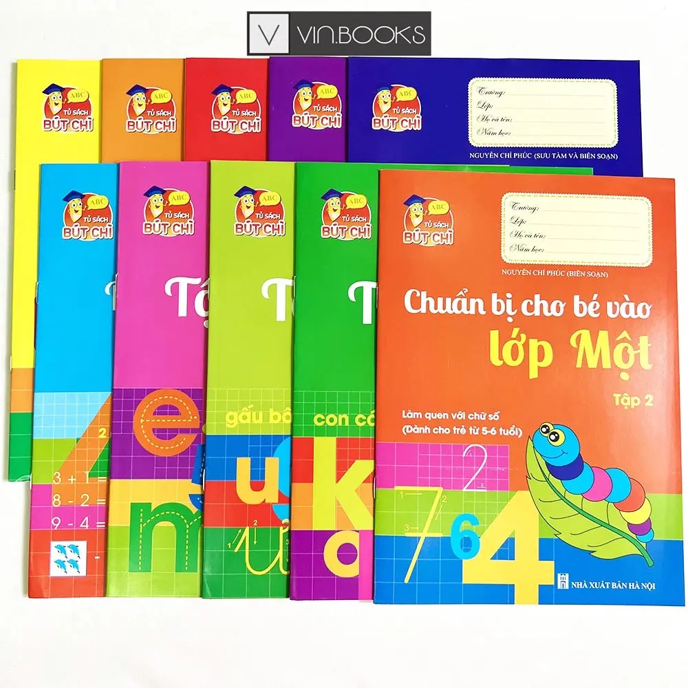 Bộ Sách Chuẩn Bị Cho Bé Vào Lớp 1 - Vietnamese School Readiness Workbook Set (8 Books)