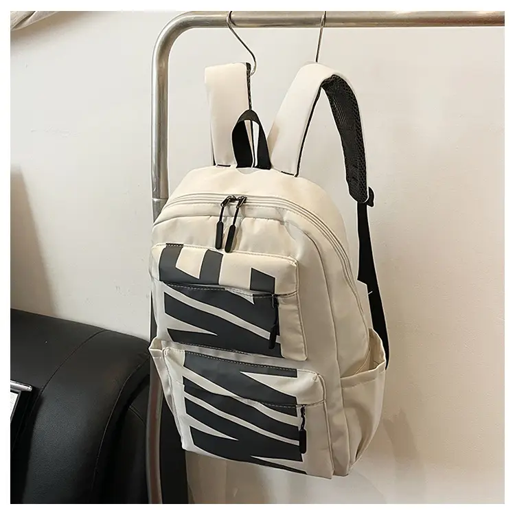 Sports Bag Backpack Large-capacity Simple Travel Bag College Student Backpack Leisure Junior High School Student High School Student Schoolbag Trend