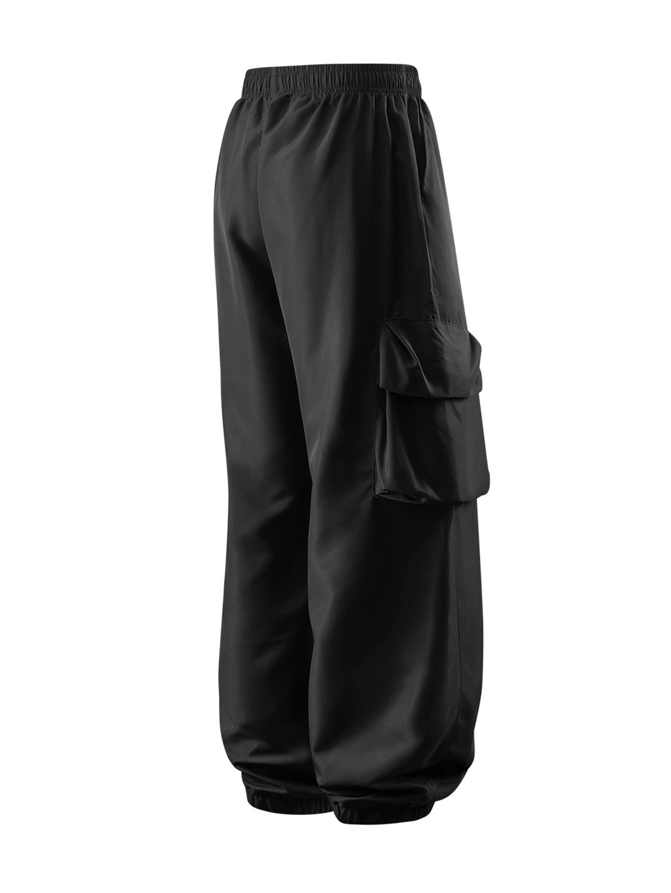 CCCMAI Loose Lightweight style Sports Pants Men Trousers Large pocket cargo casual trousers Comfortable DesignAthleisure Style polyester Bottoms Athletic Bottoms Gymwear streetwear fall outfits outfits men gym athletic clothes Menswear Plain