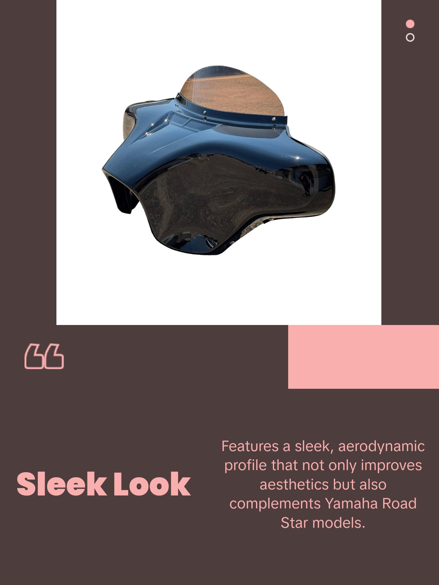 QK Racing Yamaha Road Star 1600/1700 Motorcycle Batwing Fairing 4x5.25 Speakers