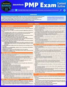 Quickstudy Pmp(r) Exam Content Outlline - Domain Test Prep: Laminated Reference Guide -- Aileen Ellis, Poster