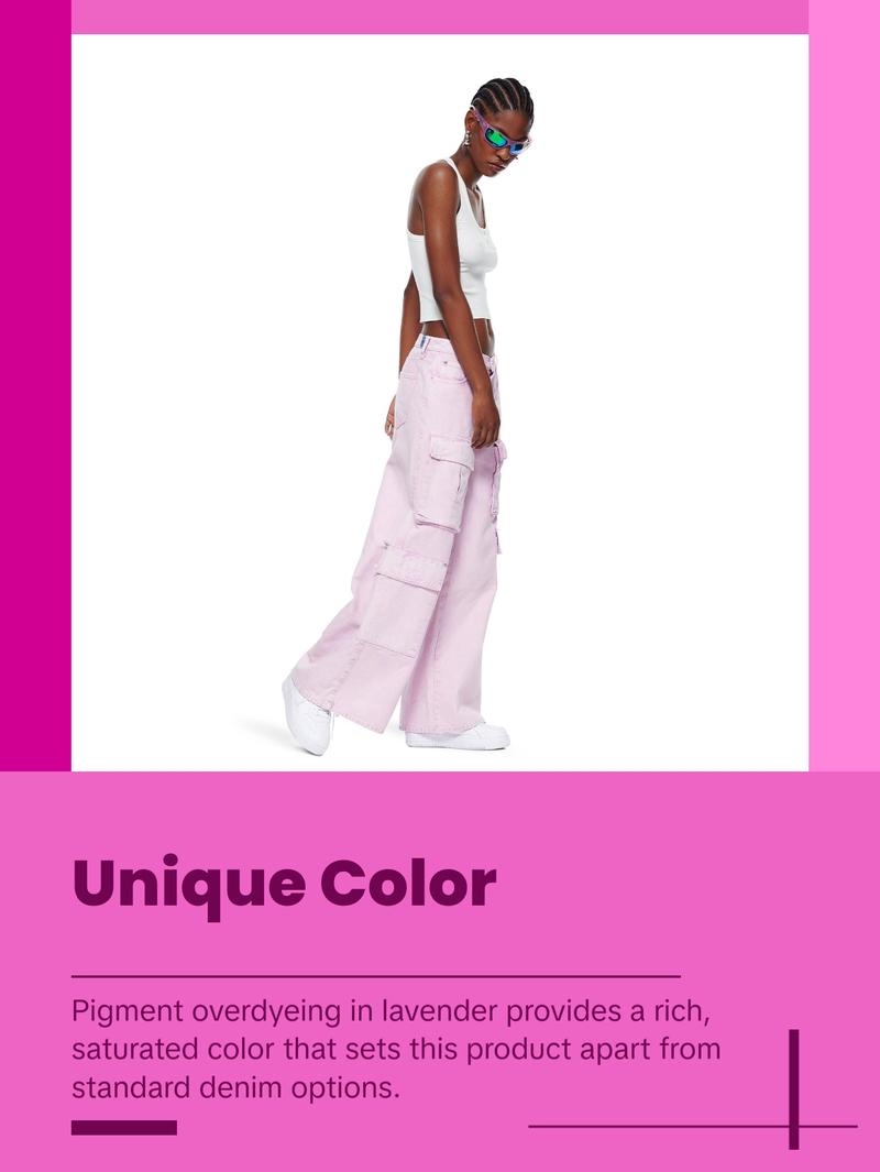 VIAVIA The Cargo Low + Baggy Jean in Lavender VIAVIA The Cargo Low + Baggy Jean in Lavender