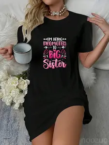 Pregnancy Announcement I'm Being Promoted To Big Sister 2026 Casual Dress
