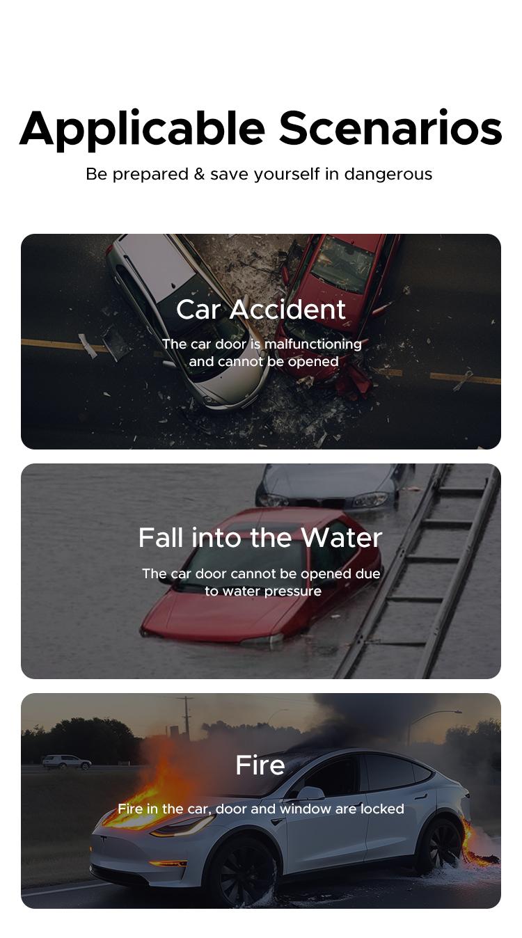 UGREEN 2-in-1 Car Window Breaker & Seatbelt Cutter,Upgraded Safe Hammer Glass Breaker Under Water, Car Hammer Seatbelt Cutter Window Breaker Emergency Escape Tool, Glass Breaker for New Cars– Must For Car-Emergency Escape Tool, TikTokShopHolidayHaul