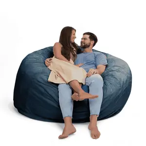 Ultimate Sack 6 ft Bean Bag Chair, Oversized Indoor Comfy Lounger, Cloud Fur