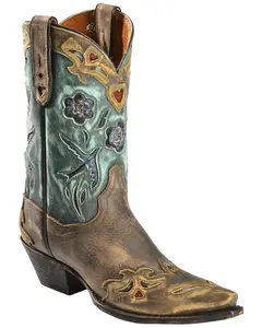 Dan Post Women's Blue Bird Wingtip Western Boot Snip Toe - Dp3544