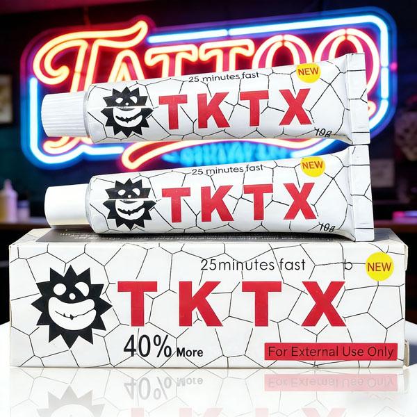 TKTX Tattoo Cream 25Mins Super FastNumbing Tattoo Supply, Painless Numbness Cream Lasting For 6-8 Hours, Suitable For Tattoo, Eyebrow Tattoo, Puncture,Moult - Cosmetics.
