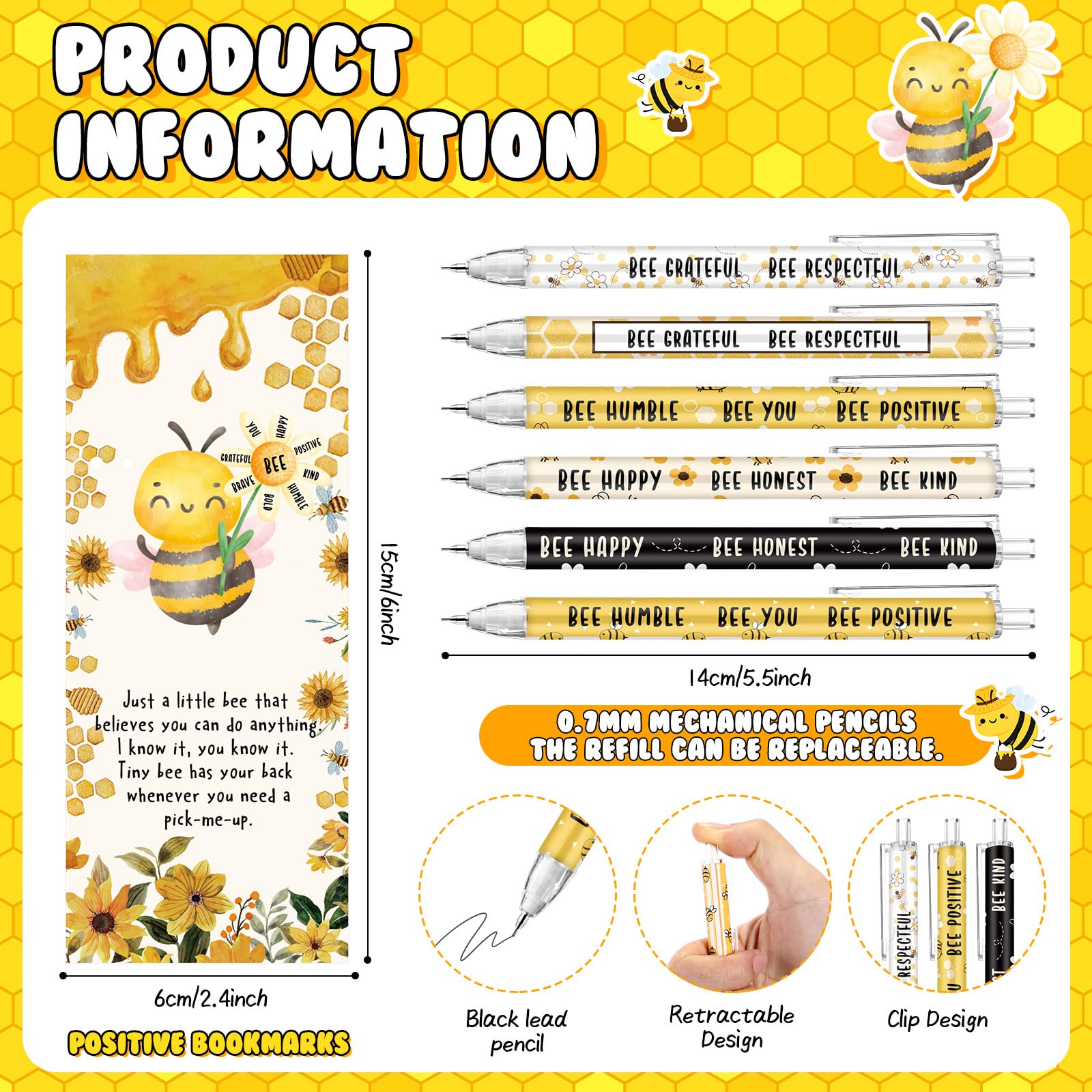 24/48 Sets Positive Mechanical Pencil Easter Class Reward Gifts 0.7mm You Rock Pencil with Inspirational Bookmarks for Easter Basket Stuffers Students Teacher Appreciation Bulk Art Supplies Employee Appreciation Gift Creative Stationery (6 Style) 24/48 Sets Positive Mechanical Pencil Easter Class Reward Gifts 0.7mm You Rock Pencil with Inspirational Bookmarks for Easter Basket Stuffers Students Teacher Appreciation Bulk Art Supplies Employee Appreciation Gift Creative Stationery (6 Style)