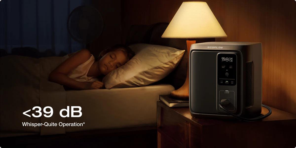 EcoFlow DELTA 3 Air (10ms UPS) Portable Power Station, 960Wh, Portable Power Station, Designed for Refrigerators and TVs, Outdoor, Power Backup