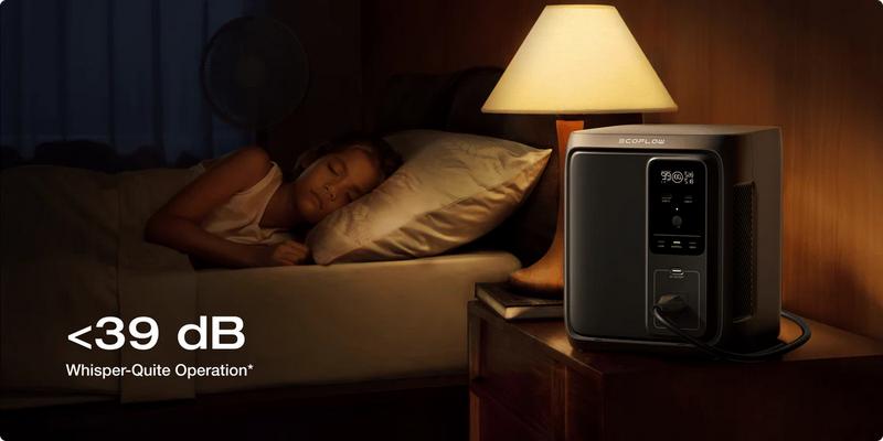 EcoFlow DELTA 3 Air (10ms UPS) Portable Power Station, 960Wh, Portable Power Station, Designed for Refrigerators and TVs, Outdoor, Power Backup