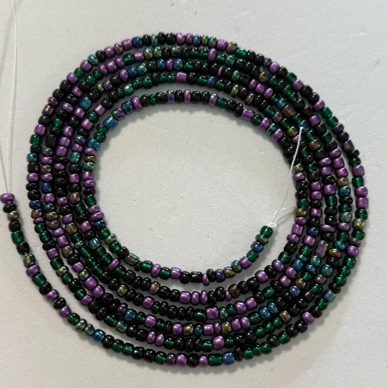 Metallic northern lights Tie on waist beads Metallic northern lights Tie on waist beads