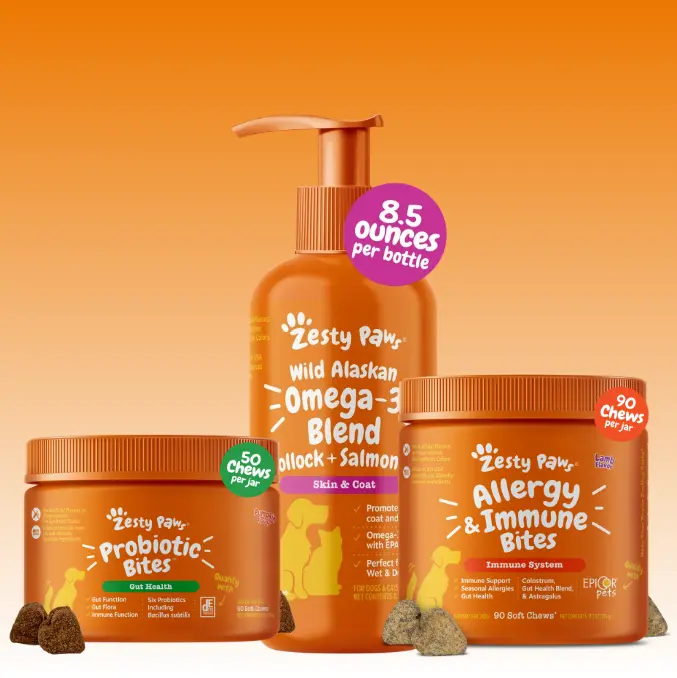 TikTok Exclusive Bundle Ultimate Allergy & Gut Health - Allergy + Immune, Salmon Oil and Probiotic Bites