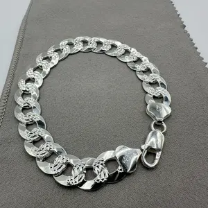 Men’s 925 Sterling Silver Figaro & Cuban Link Bracelet – 10.96mm / 11mm Width, 8 and 8.5 Length | Heavy Silver Bracelet