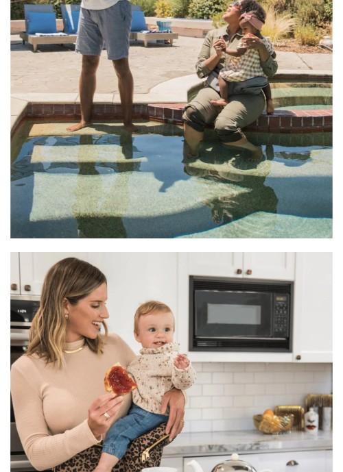 Tushbaby Hip Seat Hands-Free Attachment- Baby and Toddler Carrier Up to 36 Months or 45 Pounds