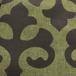 HARLOW - LINEN BLEND FLOCK PRINT BURLAP UPHOLSTERY FABRIC BY THE YARD