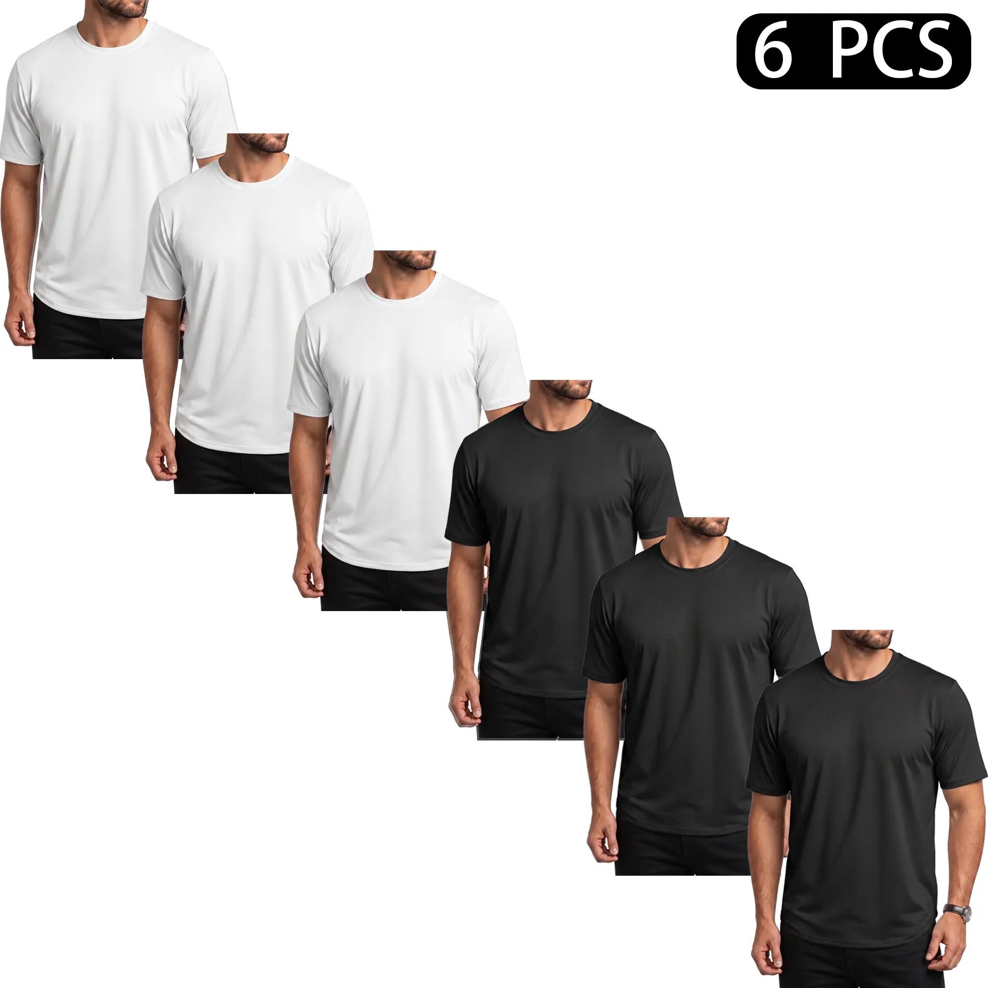 MAGCOMSEN Mens 1/3/6 Pack Pack Casual T-Shirts Hipster Hip Hop Longline Crewneck Tees Short Sleeve Summer Top Curved Hem Drop Cut Daily Wear,back to school,back to school shopping,clothes for back to school,first day of school outfits