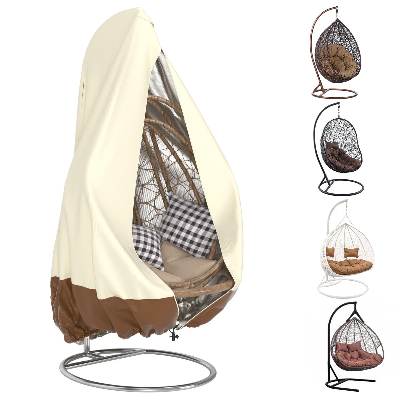 Multi-Size Waterproof Oxford Fabric Double Wicker Hanging Egg Chair Cover - PVC Inner Shield, Double Stitched, Full Outdoor Protection for Rocking Patio Furniture Multi-Size Waterproof Oxford Fabric Double Wicker Hanging Egg Chair Cover - PVC Inner Shield, Double Stitched, Full Outdoor Protection for Rocking Patio Furniture