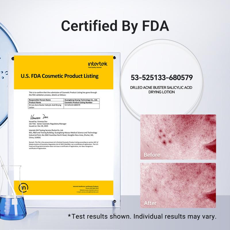 Dr.Leo Drying Lotion Plus | Visibly Shrinks Pimples in 24 Hours & Helps Fade Acne Marks in 7 Days | With 1.8% Encapsulated Salicylic Acid, 4% Niacinamide & 10% Sulfur  (20ml)