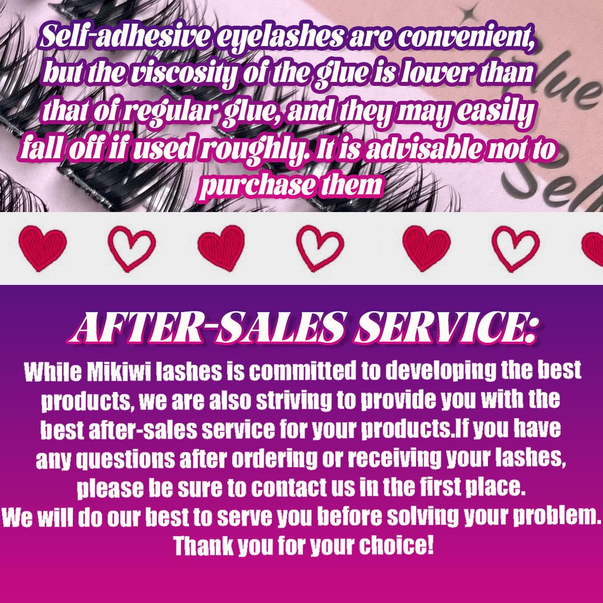 MIKIWI D Curl 110PCS Lash Clusters Wispy Glue Free Eyelash Extensions Fluffy Self Adhesive Individual Lashes 10-16mm Mix Length Natural DIY Cluster Lashes With Soft Thin Band