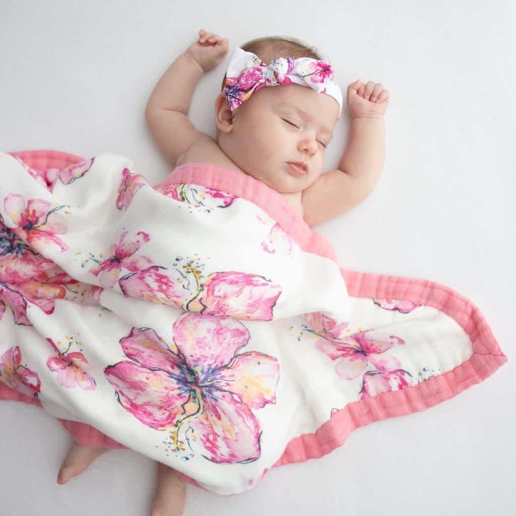 Coco Moon Hibiscus Kiss Bamboo Bow Headband for Women